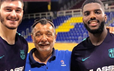 Visite surprise Palau Blaugrana I Ludovic Fàbregas & Dika Mem